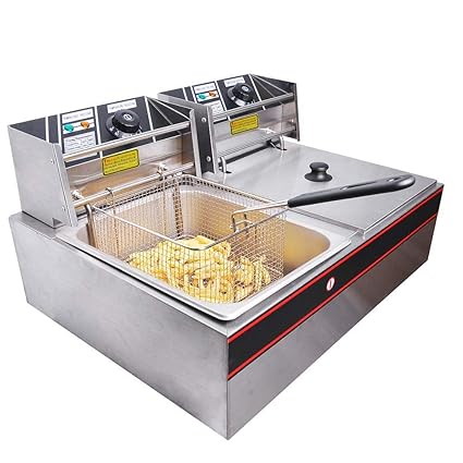 DEEP Fat Fryer 8+8 Liter Stainless Steel ** 2 Year Warranty