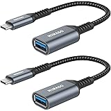 USB C to USB 3.0 Adapter [2 pack],NIMASO USB-C to USB Adapter,USB Type-C to USB,Thunderbolt 3 to USB Adapter OTG Cable for Ma