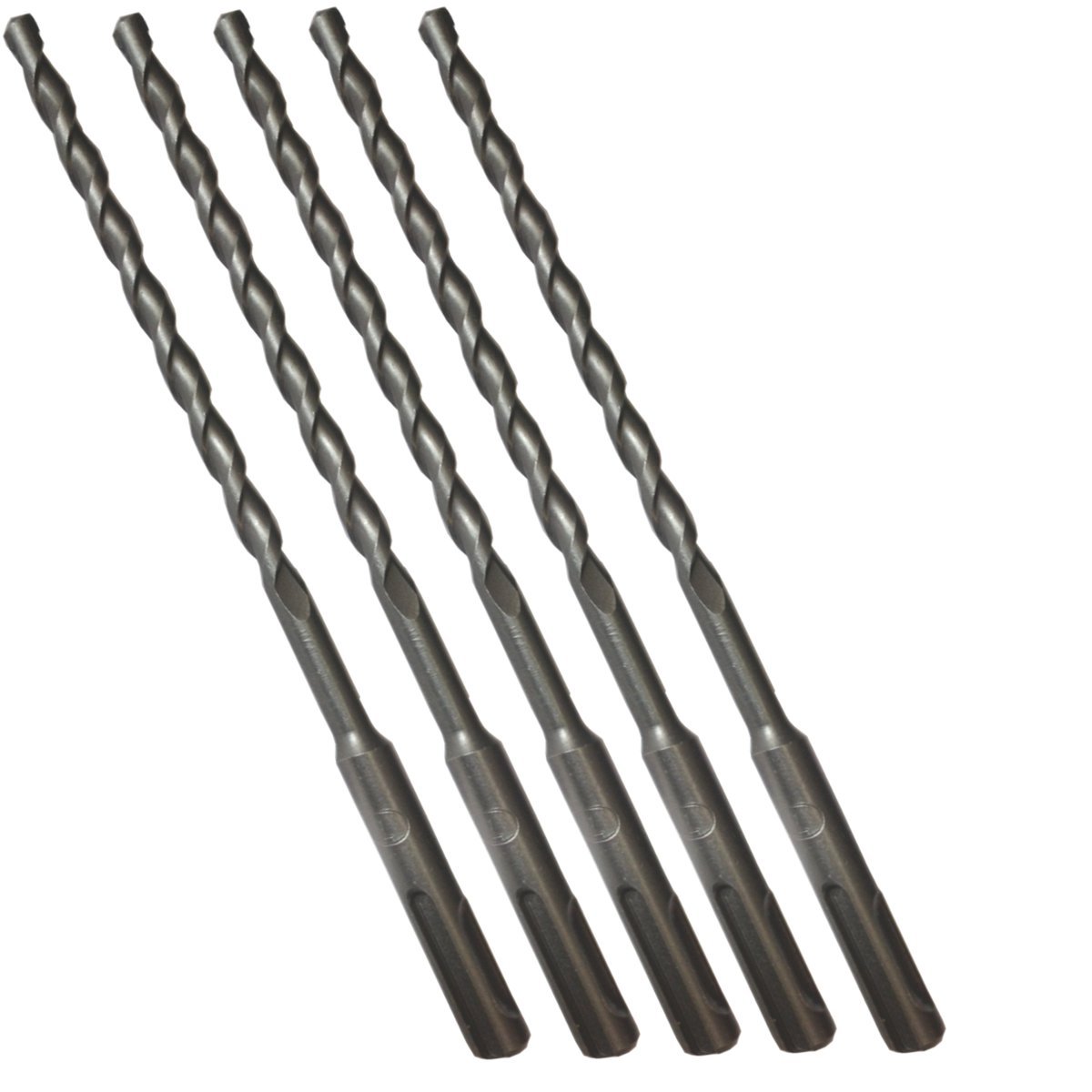 UK Drills - SDS Plus Hammer Drill Bit - Tungsten Carbide Tip, Fully Hardened Tool - To Be Used in Granite, Concrete & Masonry - 6.5mm x 260mm (Pack of 5) — image 1