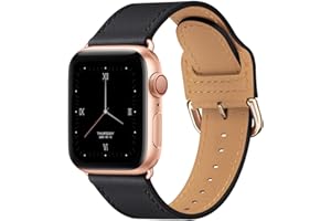 BesBand Band Compatible with Apple Watch Bands, Leather Strap Fit iWatch Series 8 7 6 5 4 3 2 1 Ultra SE, 38mm 40mm 41mm 42mm
