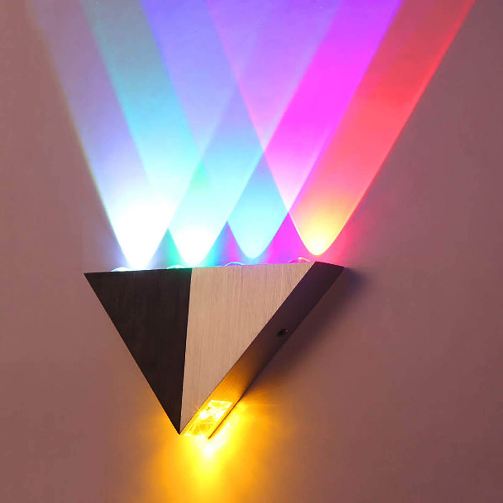 Modern Triangle LED Wall Sconce Light Up Down Wall Lamp LED Hardwired Modern Sconce Spotlight Lighting for Theater Studio Restaurant Hotel 5W Aluminium Multi-Color Up