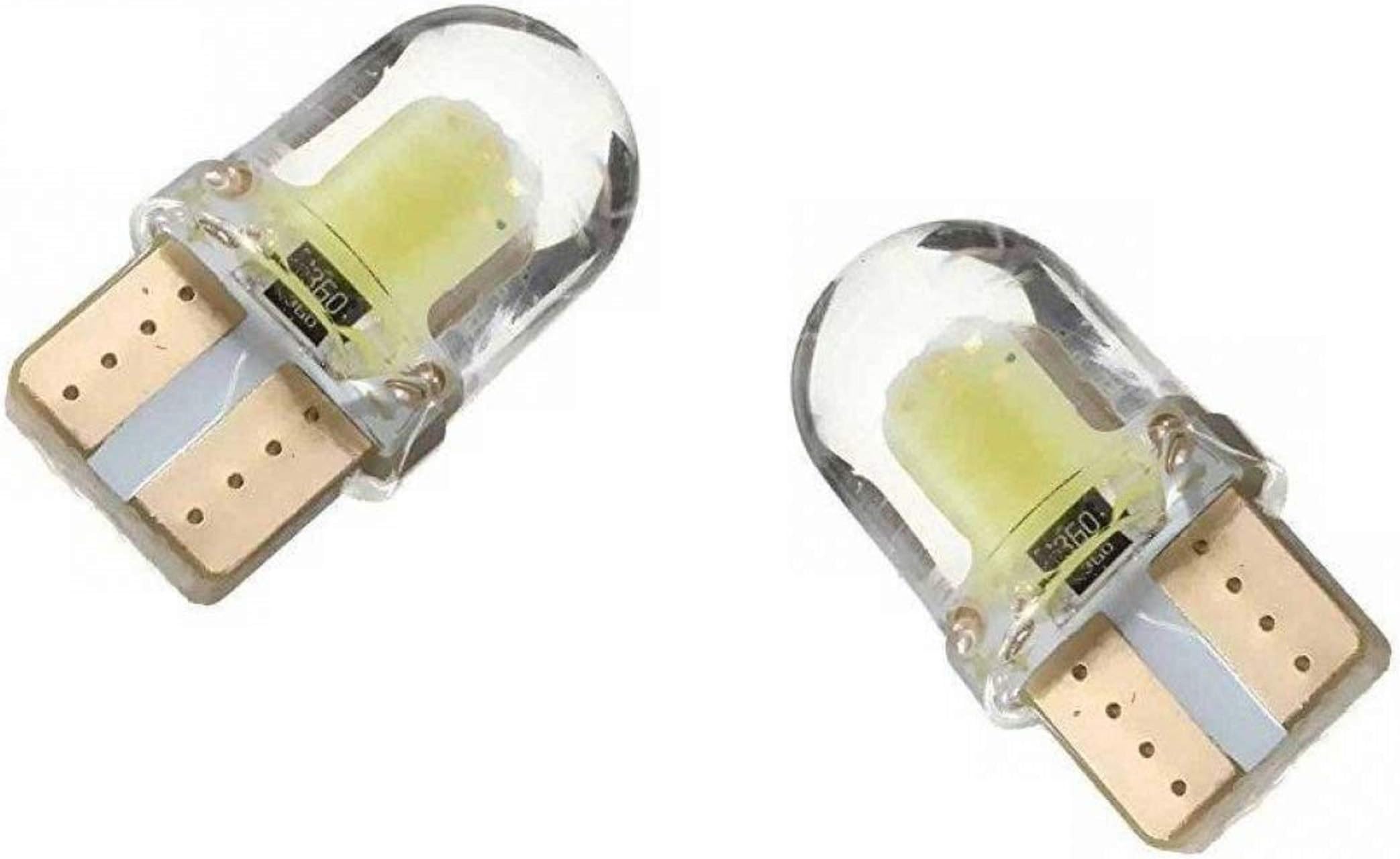 C63® 2X 501 / W5W LED Wedge Bulbs. Xenon White Look for Car/Van Canbus Number Plate Side Light Boot Lamp