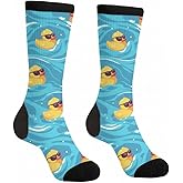 WOAIDY Men's Holiday Crew Socks, Novelty Designs, Funny Dress Casual Socks