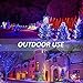 Hypergiant 2 Pack 60W Bluetooth Led RGBW Flood Lights, Outdoor Color Changing Floodlight with Remote APP Control, IP66 Waterproof Multi Colors Multi Modes Dimmable Wall Washer Light, Stage Lighting