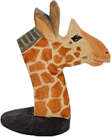 VIPbuy Hand Carved Wood Eyeglasses Holder Stand Giraffe Desk Decor Gift view 4