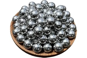 40MAX 100PCS .50Cal Paintballs ，0.50 Caliber Solid Aluminum Paintballs Slingshots,2.6 Grams， Self Defense Balls Fit for t4e TR50/HDR 50