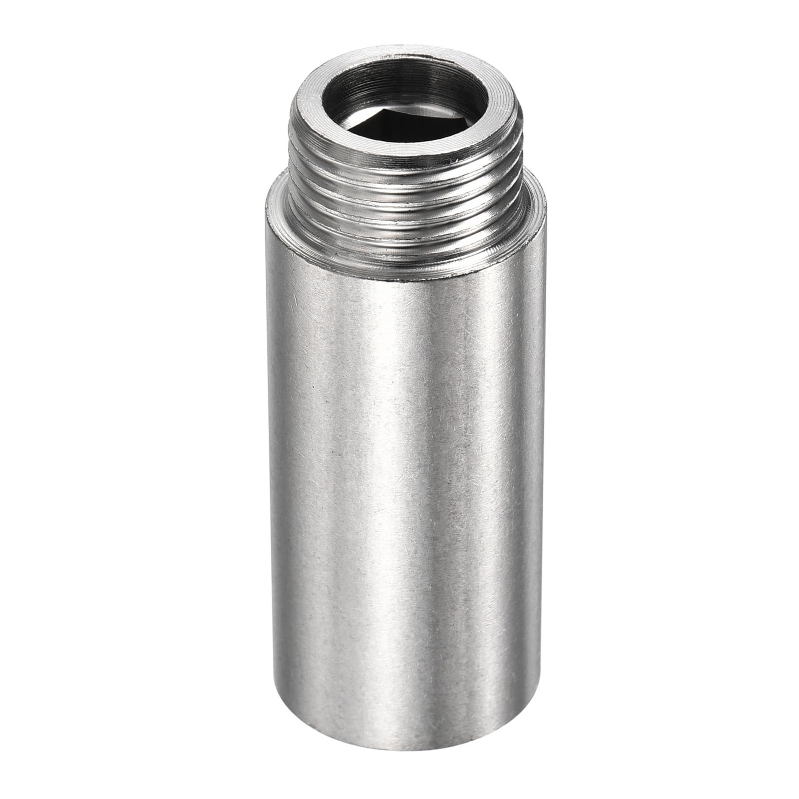 YOKIVE Extension Pipe Fittings, G1/2 Female to G1/2 Male Thread Reducer Adapter Connector, Great for Bathroom Pipe Device, Water Pipe (Silver, 50-mm)