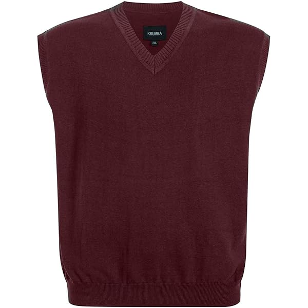 Mens trui vest solide gebreide lichtgewicht thermische vest,DXL groot en hoog vest, Koffie-Bruin, 3XL