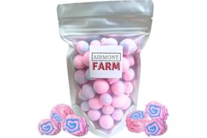 AIRMONT FARM Freeze Dried Candy Cotton Candy Salt Water Taffy 2 oz - Cut To Bite Sized Pieces - Ships In Box - Deliciously Crunchy, Intense Flavor, Lightweight Snack (Cotton Candy)