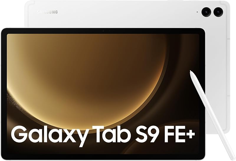 Samsung Galaxy Tab S9 FE+ Tablet S Pen 128GB Silver 3 Year Extended Warranty UK