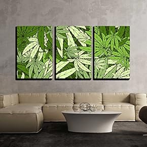 Vector Marijuana Background Eps 10 Vector Stock Illustration x3 Panels