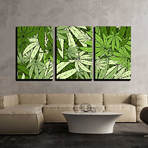 wall26 - 3 Piece Canvas Wall Art - Vector - Marijuana Background Eps 10 Vector Stock Illustration - Modern Home Decor Stretched and Framed Ready to Hang - 16"x24"x3 Panels 61tTw8GdFGL - wall26 - 3 Piece Canvas Wall Art - Vector - Marijuana Background Eps 10 Vector Stock Illustration - Modern Home Decor Stretched and Framed Ready to Hang - 16"x24"x3 Panels