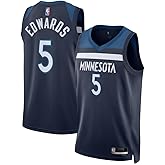 Anthony Edwards Minnesota Timberwolves NBA Kids Youth 8-20 Navy Icon Edition Swingman Jersey
