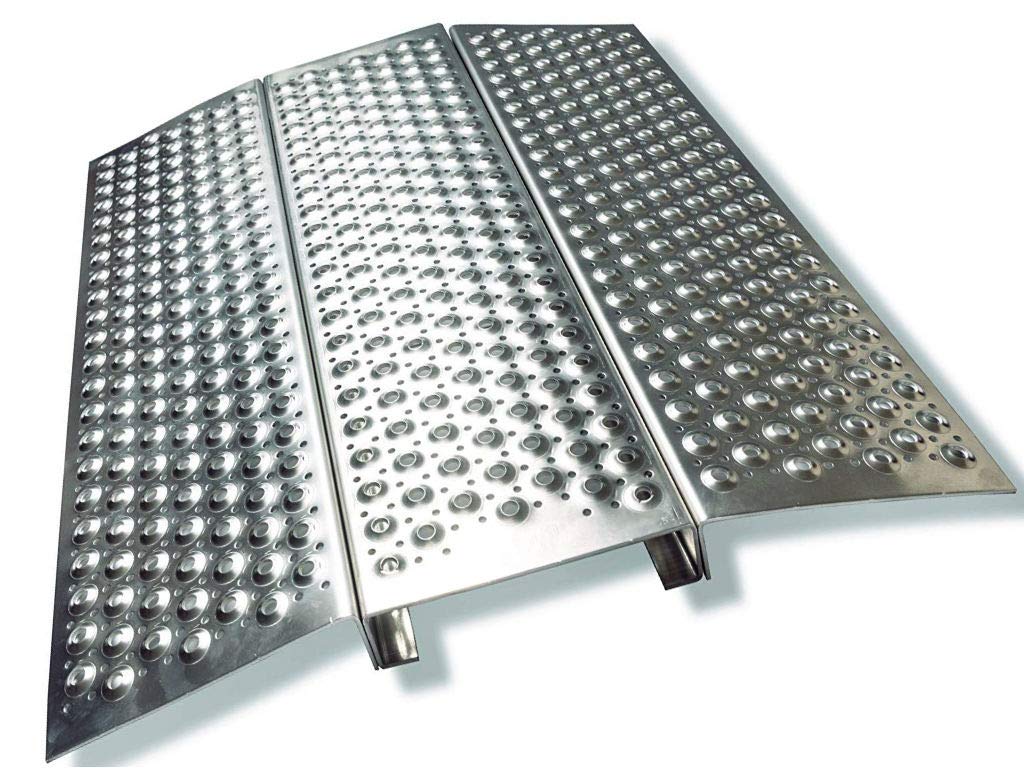 Door Ramp for Scooter & Wheelchair, Trolley, Aluminum, Length 700 x Width 600 x Height 50 / Max Load 170 kg.