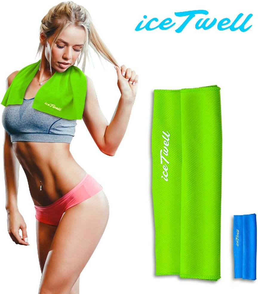 iceTwell Cooling Towel For Instant Cooling Relief, For Working In Hot Environment, Neck Towel For Instant Cooling. Gym Towel Quick Dry, Microfiber Material.