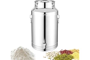 Fat Storage Pot - Cooking Oil Container, 5L/9L/14L Stainless Steel Milk Bucket With Lid, Airtight Grease Containers, Kitchen 