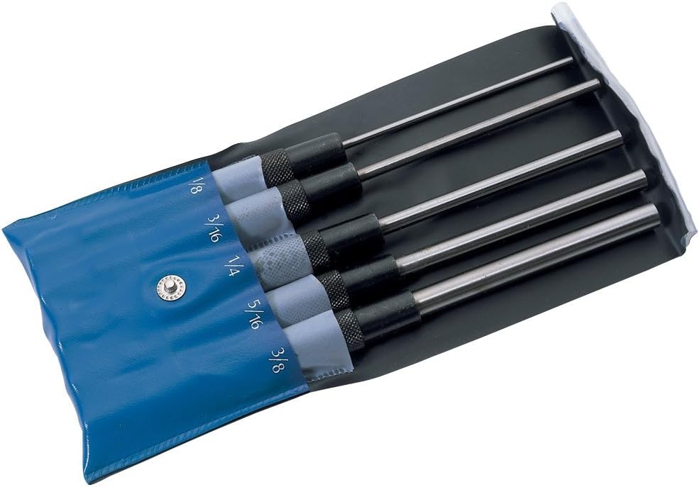 Draper 19674 Parallel Pin Punch Set 200mm 5 Pcs Imperial High Quality