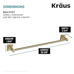 Kraus KEA-17737BG Ventus 24-inch Bathroom-Towel