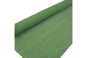 Premium Italian Crepe Paper Roll Heavy-Weight 180 gram-24 Colors for Choose (Army Green)