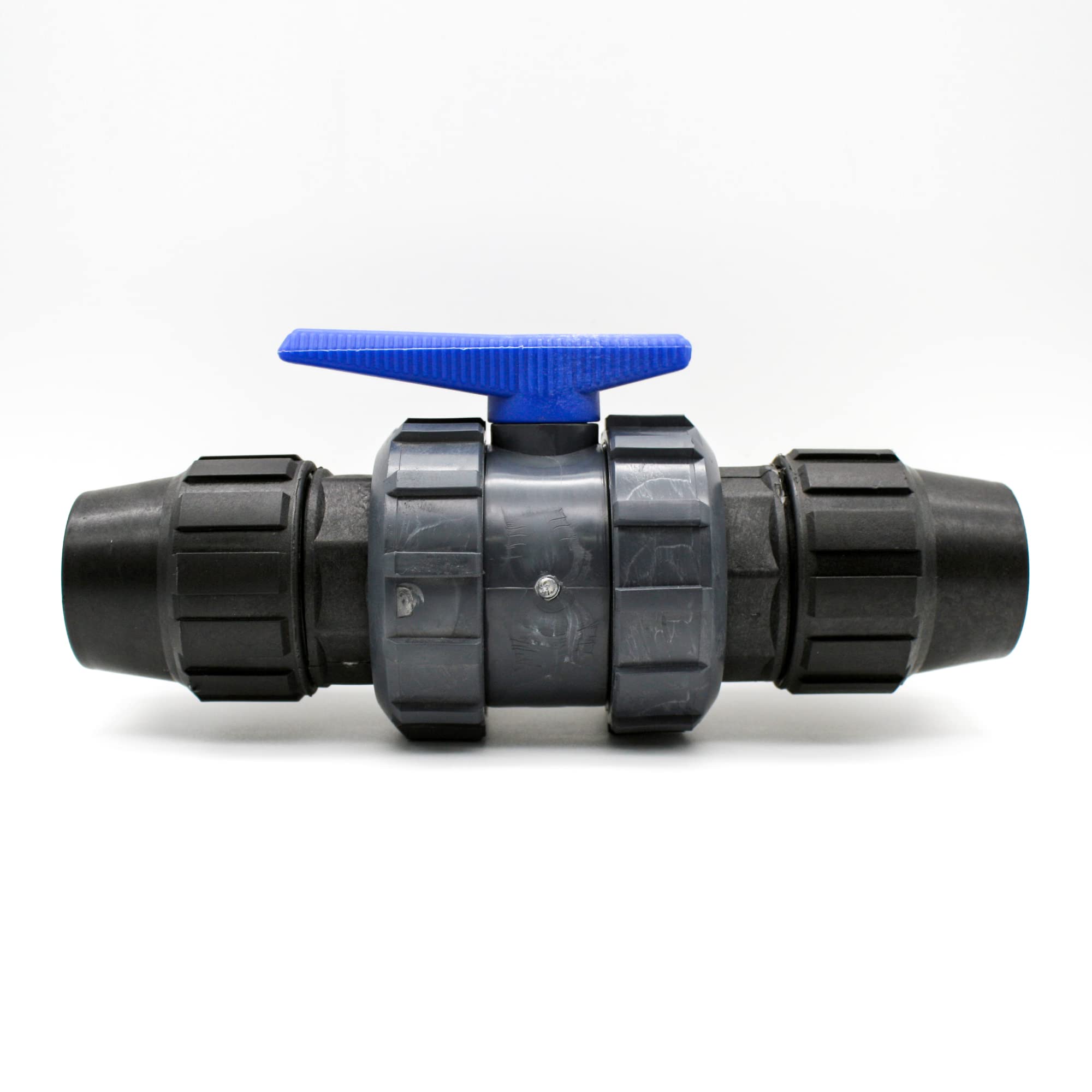DOJA Barcelona PVC Plumbing Fittings Union Valve, 20 mm, PTFE Seat, Airtight and Precise Sealing, 1 Piece