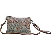 Myra Bag Western Leather Shoulder Handbag for Women - Upcycled Canvas Bag Seabeco