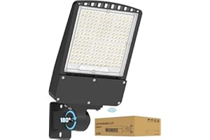 PVILUB LED Parking Lot Light 150W - 5000K 22500lm UL Listed - Led Flood Lights Outdoor Pole Light with Photocell Sensor - 0-10V Dim Wall Mount Commercial Street Area Lighting for Yard Barn Garage - 100-277V