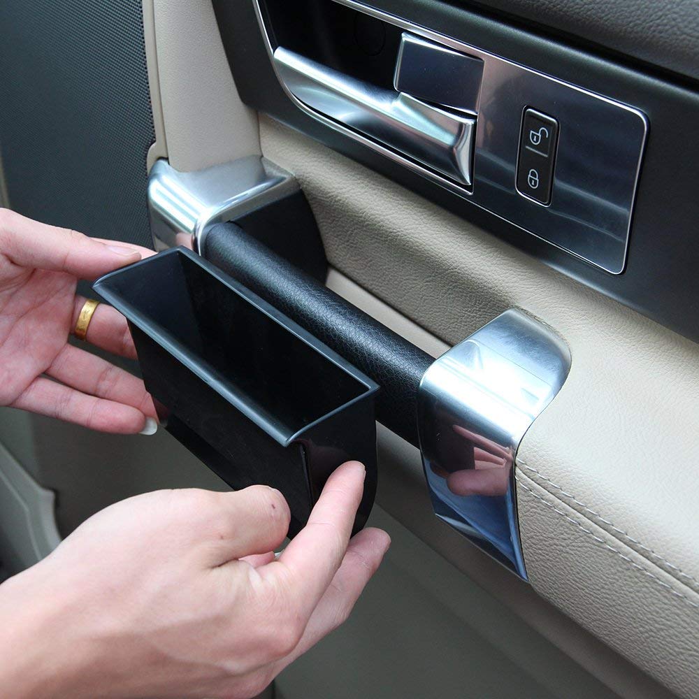 YIWANG Inner Car Door Storage Box Holder For LR4 Discovery 4 2010-2016 Car Accessory (4pcs Front Door +Rear Door)