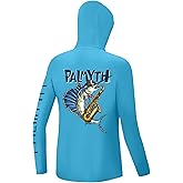 Palmyth Boys Fishing Shirt Youth Hoodie Sun Protection UPF 50+ Long Sleeve Hooded Shirts
