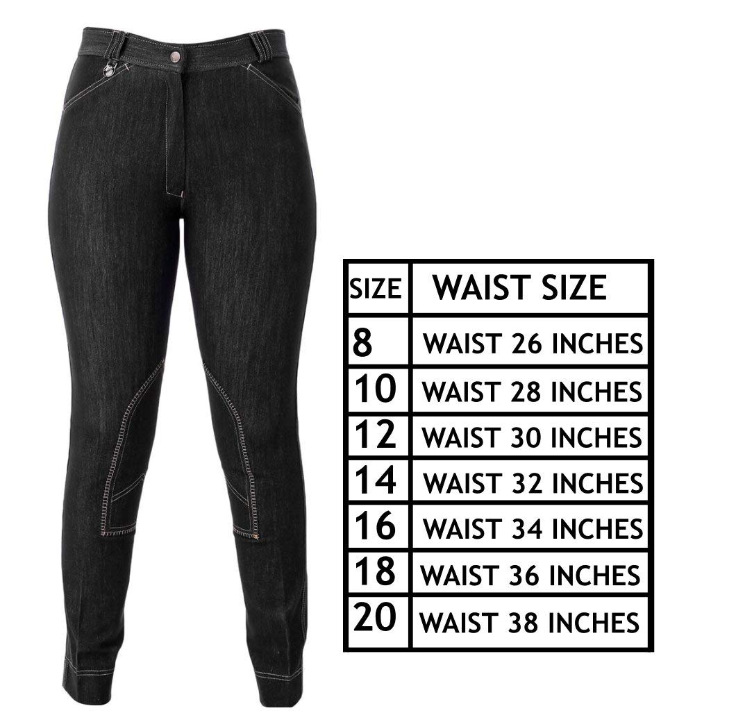 Unicorn Equestrian Denim Jodhpurs Super Stretchy Women's Horse Riding Jeans