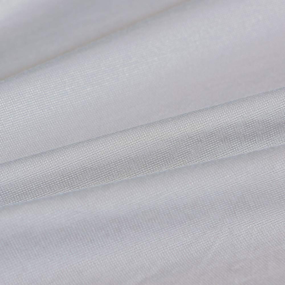 MH MYLUNE HOME Waterproof Mattress Protector Breathable Mattress Pad Cover Stretches up to 13inches Deep Pocket (Gray, Full)