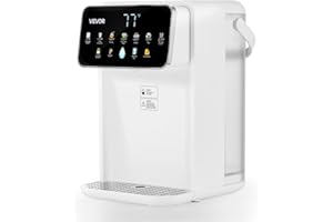 VEVOR Instant Hot Water Dispenser, Countertop Boiling Water Dispenser with Adjustable 7 Temperatures & 7 Water Volumes, 118oz