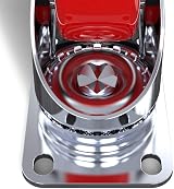 DSL Heavy Duty 4x 100mm Swivel Castor Wheel 700kg Braked Trolley Furniture view 4
