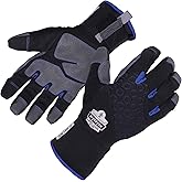 Ergodyne ProFlex 817WP Waterproof Work Gloves, Thermal Insulated, Touchscreen, Reinforced Palms Black X-Large