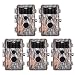 BlazeVideo 5-Pack 16MP HD Video No Glow Hunting Cameras, Wildlife Game Trail Cam with 38 IR LEDs, up to 65ft Night Vision, PIR Sensor Motion Activated, IP66 Waterproof, Short Trigger, 2.4" LCD Screen primary