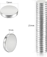 Wukong Fridge Magnets 25 Pieces Neodymium 15 x 3 mm Extra Strong view 2