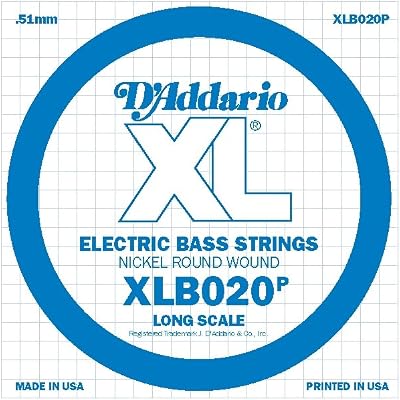 D'Addario .020 Plain Steel Long Scale Bass String