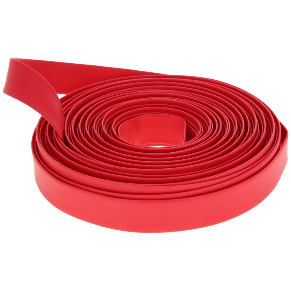 Othmro 1pc Heat Shrink Tubing, Ratio 2:1 Electric Insulation Tube, 9mm ID Heat Shrink Sleeving 10m Length Cable Protector (Red)