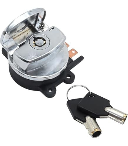 スエーデン　電鍵 Amazon.com: Chrome Ignition Switch with Cover & 2 Round