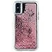 Case-Mate iPhone X Case - WATERFALL - Cascading Liquid Glitter - Protective Design - Apple iPhone 10 - Rose Gold