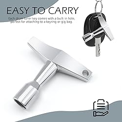 Quacc 2 PCS Drum Key with Built-in Hole, Drum Tuner