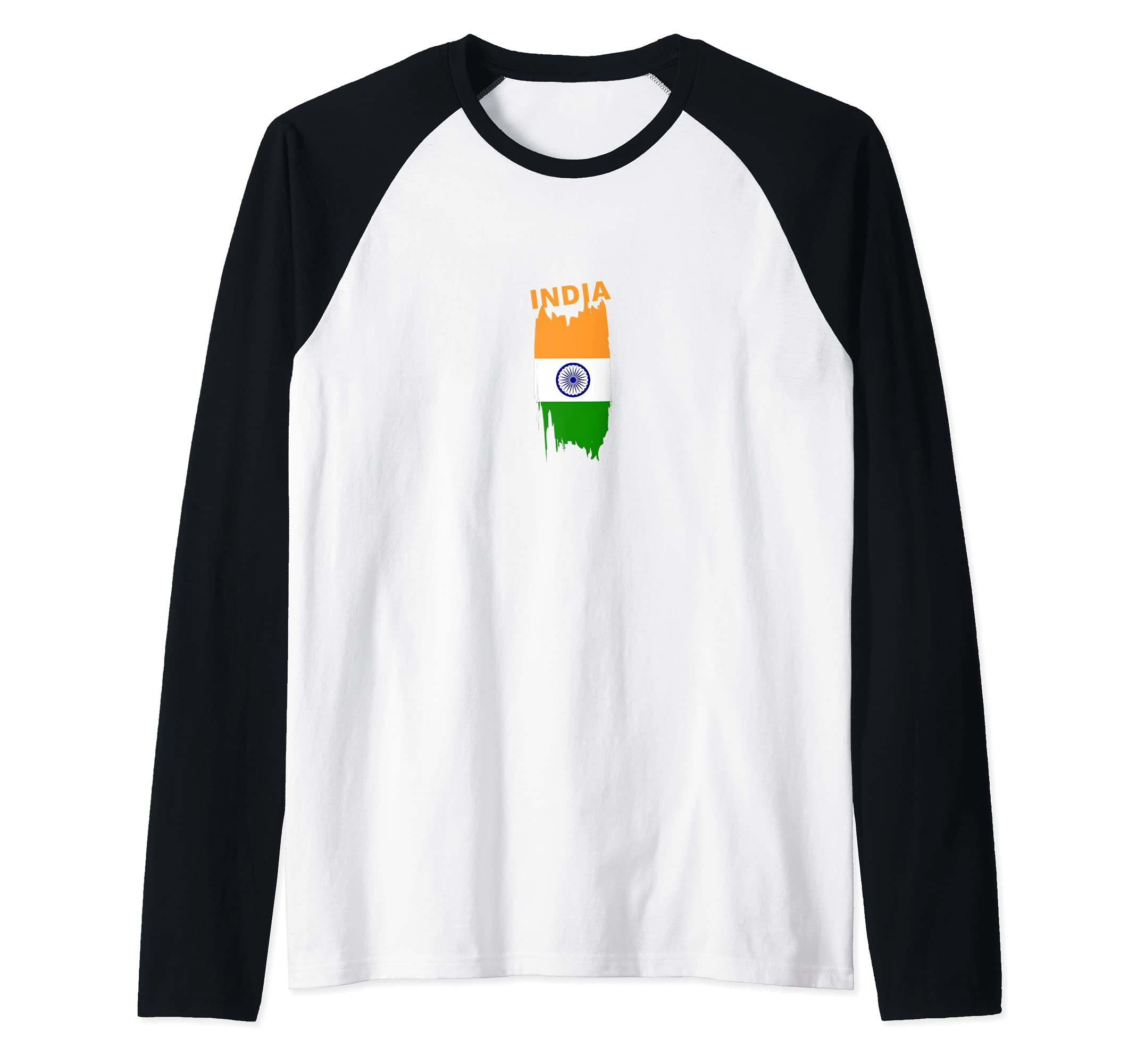 Flag India Raglan Baseball Tee