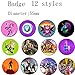 Game Party Supplies, 76 Pack Gaming Gift Set Party Favors - Include 24Pack Game Bracelet, 12 Pack Badge, Set of 40 Stickers for Kids+