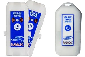 Deep Freeze BlueTipz Transmitter (2 Pack) MAX 22 + Receiver/Booster MAX Ice Fishing Tip Up Alert System (Combo Pack)