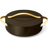 Caraway 6 qt Non-Stick Ceramic-Coated Rondeau Pot | Non-Stick Pan with Lid, Free From forever Chemicals, Perfect for Searing, Braising, and Roasting, Black