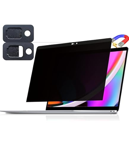 ZOEGAA Macbook Pro 16 inch privacyscherm (2021-2024, M1/M2/M3/M4), magnetisch verwijderbaar anti-blauw licht Macbook Pro 16 privacyscherm met webcamhoes voor Apple Mac Pro 16,2 inch (A2991/A2485/A2780