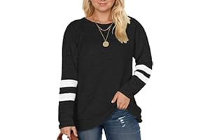 DOLNINE Plus Size Sweatshirts for Women Long Sleeve Oversized Tunic Tops