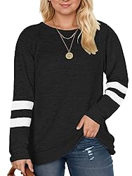 DOLNINE Womens Plus Size Tops Winter Long Sleeve