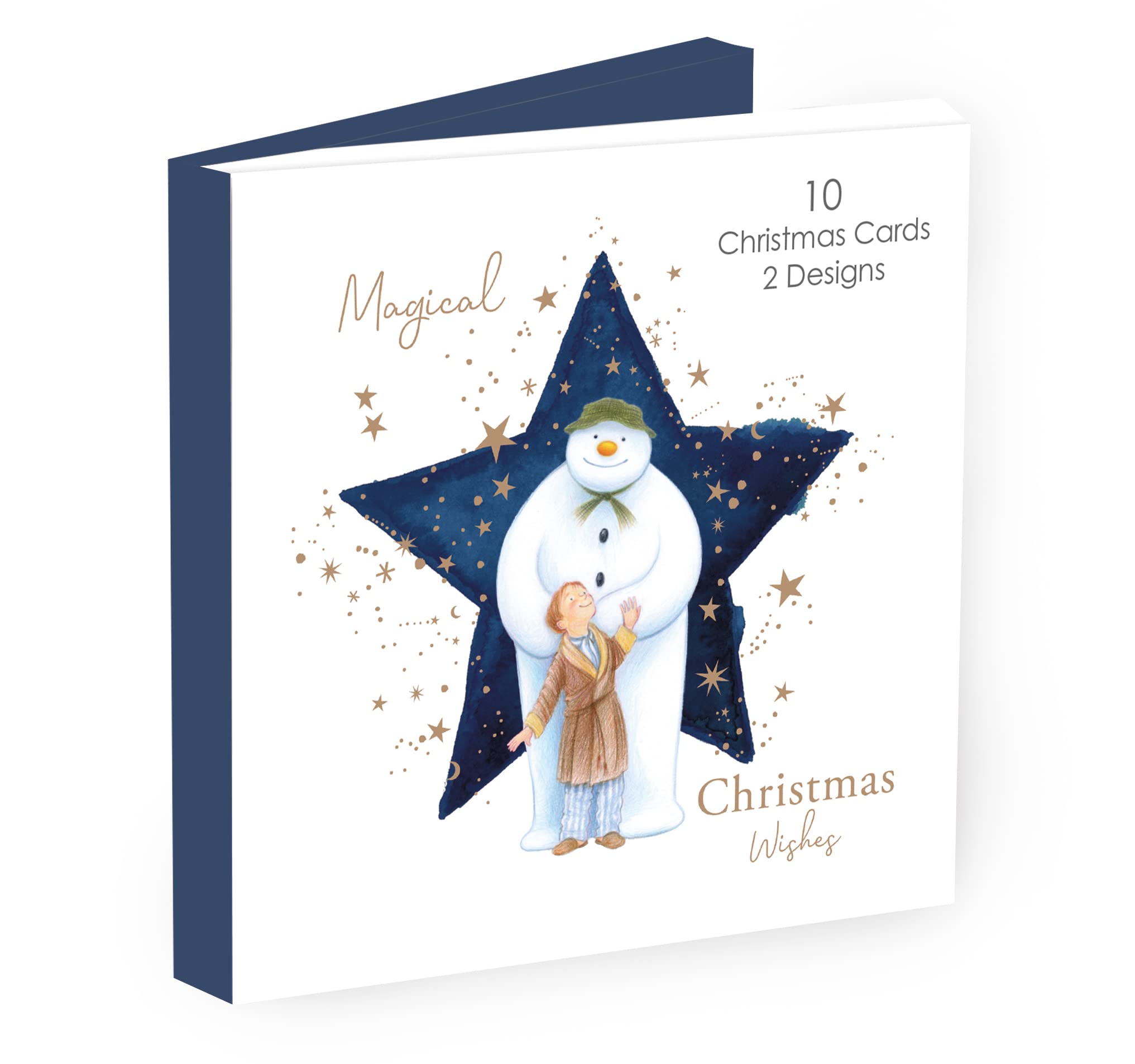 Danilo Promotions Official The Snowman & The Snowdog Box Christmas Cards, 10 Cards/ 2 Designs, Multi, SMXB1