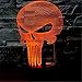 Skull 3D Illusion Lamp for Halloween Decor, Elstey 7 Color Changing Touch Table Desk LED Night Light Great Kids Gifts Home Decoration