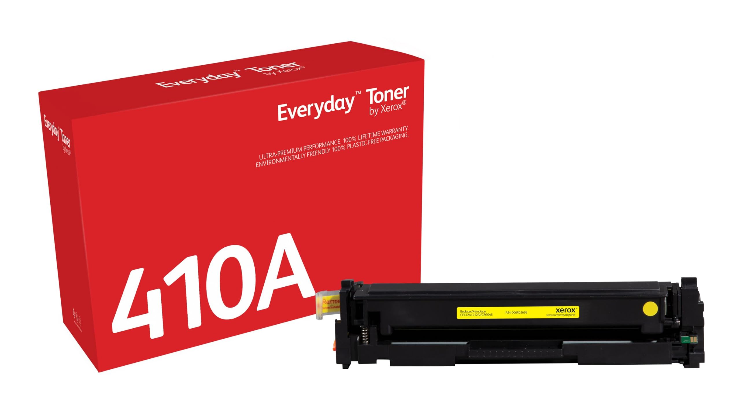 Xerox Everyday Compatible HP 410A CF412A Yellow Toner, Standard Capacity